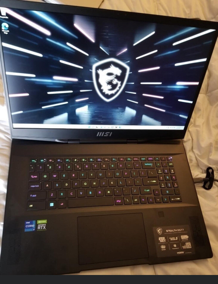 MSI Stealth GS77 17.3″ QHD 240Hz Ultra Thin & Light Gaming Laptop: Intel Core i7