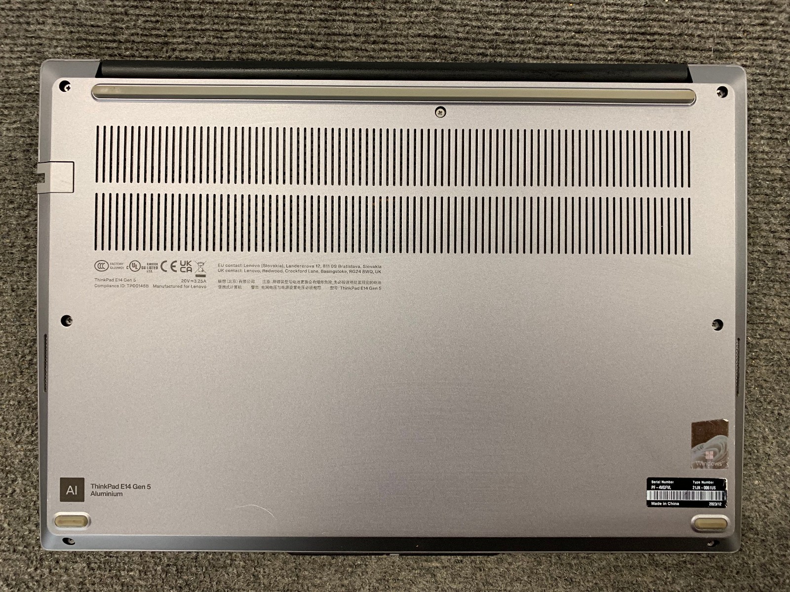 Lenovo ThinkPad E14 Gen 5 14″ i7-1355U 16GB RAM 512GB NVMe, Remote Managed