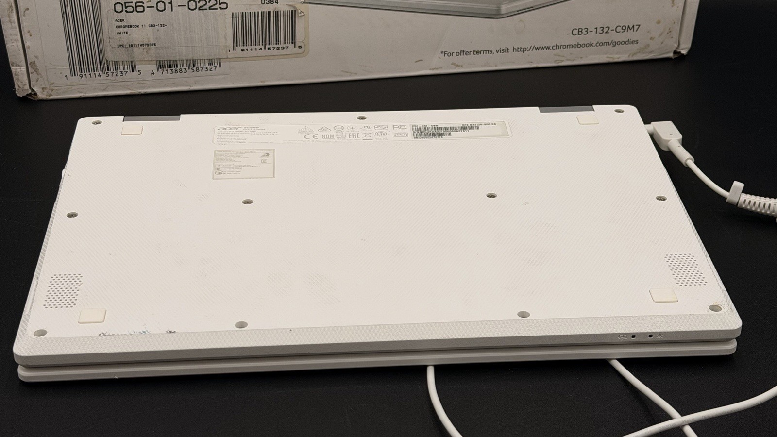 Acer Chromebook 11 CB3-132-C9M7 11.6” White Laptop