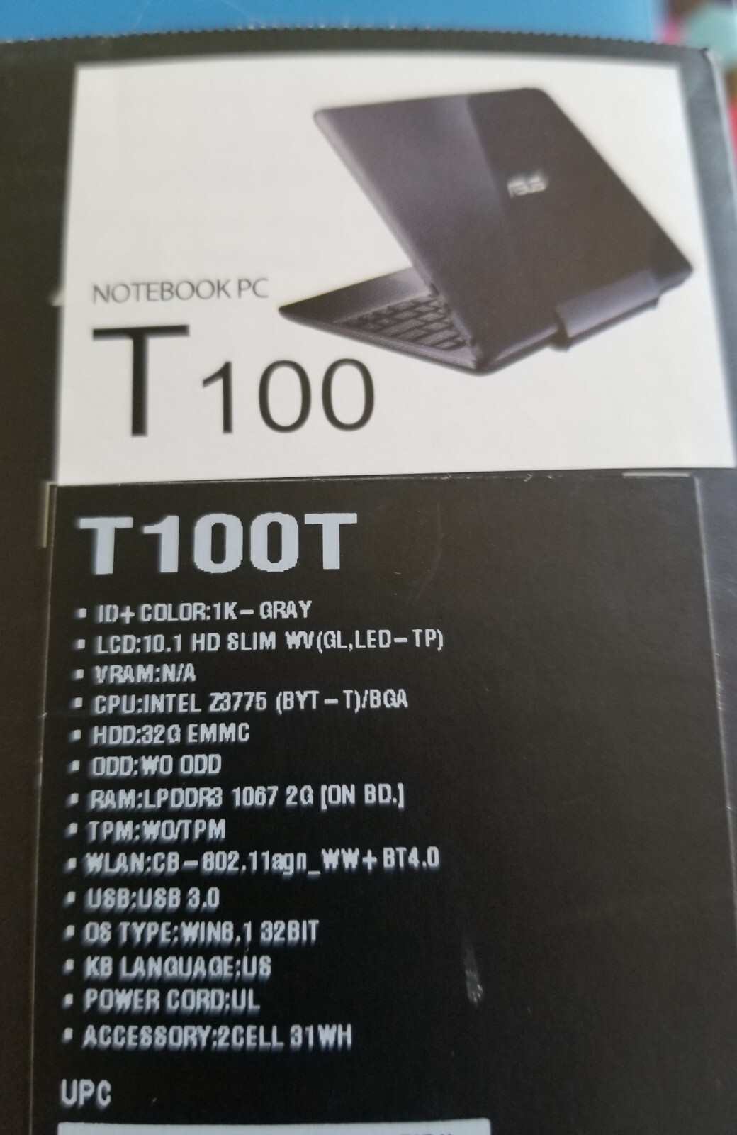 ASUS Transformer Book T-100T