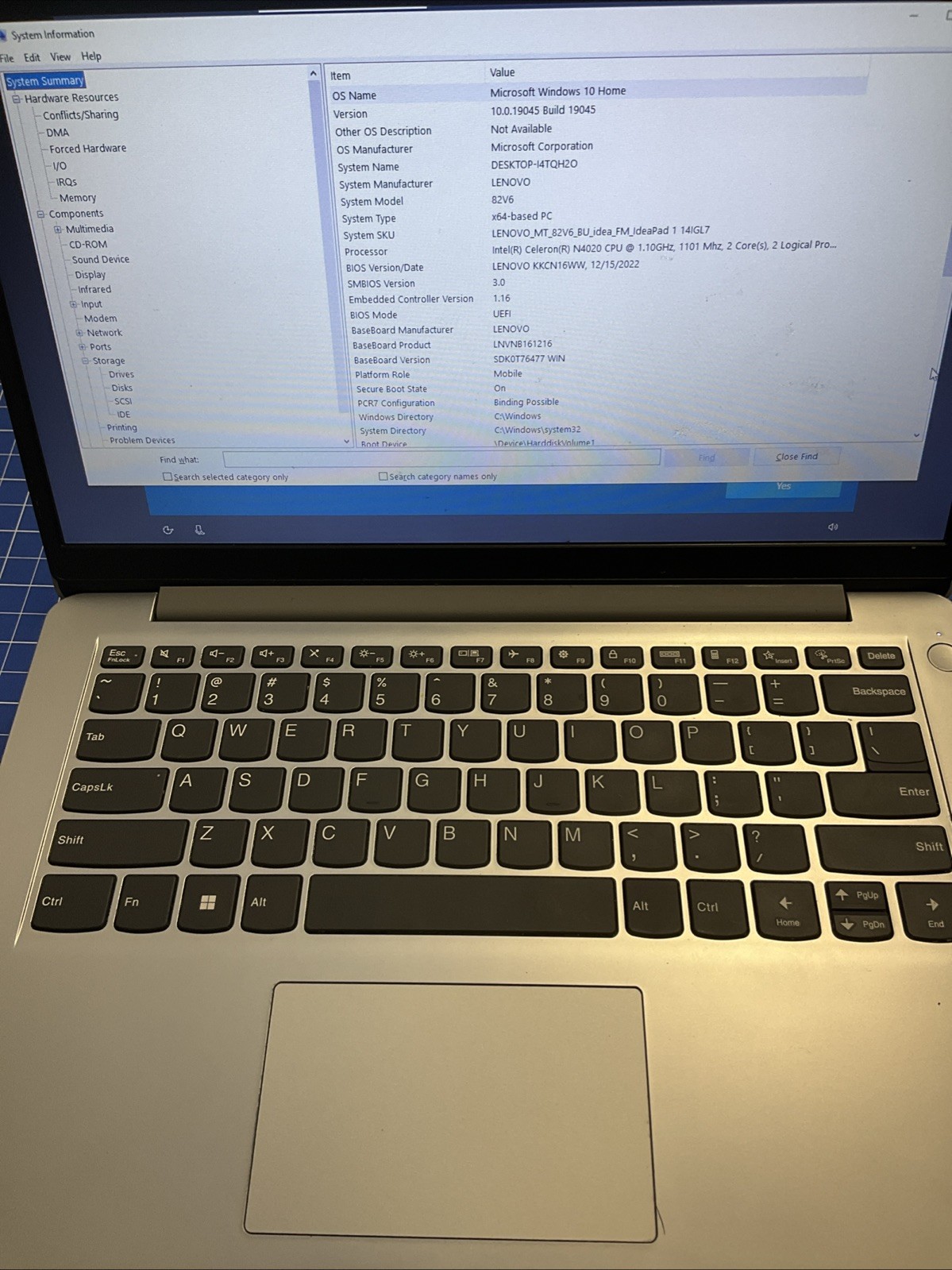 Lenovo IdeaPad 1 14IGL7 15.6″ Celeron N4020 1.1GHz 4GB RAM 128GB SSD E555