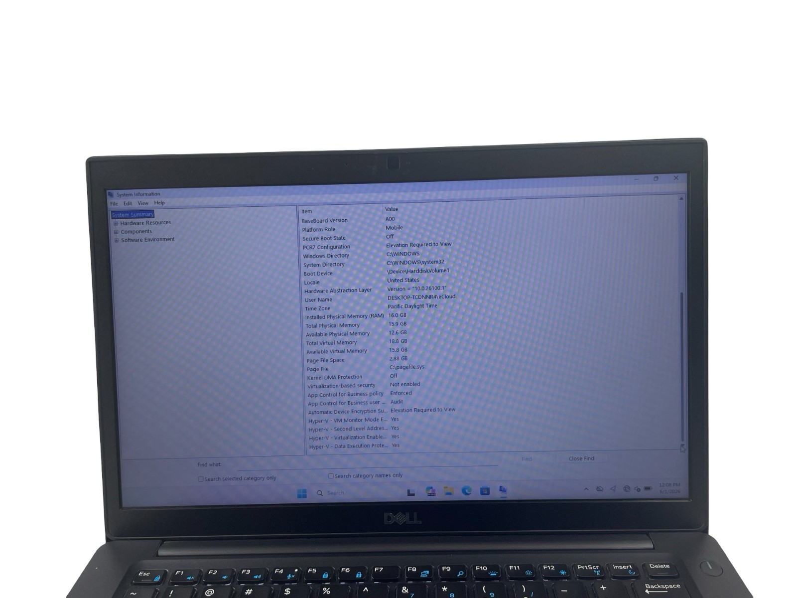 Dell Latitude 7490 Intel Core i5-8350U@1.7Ghz 4-Cores 16GB RAM 128GB SSD W 11Pro