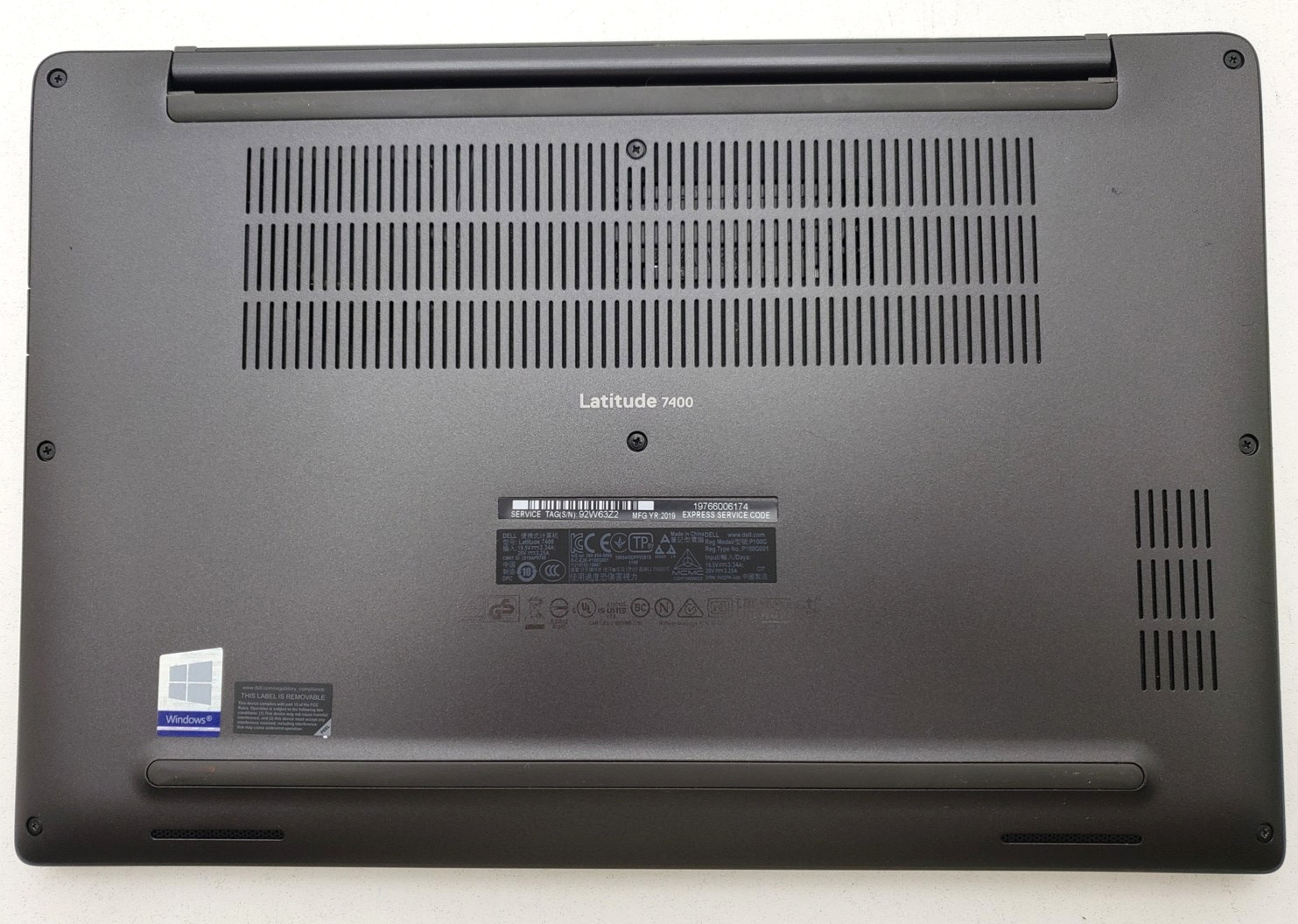 Dell Latitude 7400 i7-8662U 8th 16GB Ram 256GB SSD Laptop PC 1.90GHz Win 11 Pro.
