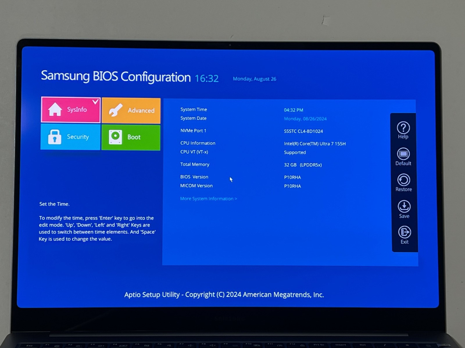 SAMSUNG GALAXY BOOK4 PRO 16″ WQXGA ULTRA 7 155H 32 1TB SSD NP960XGK
