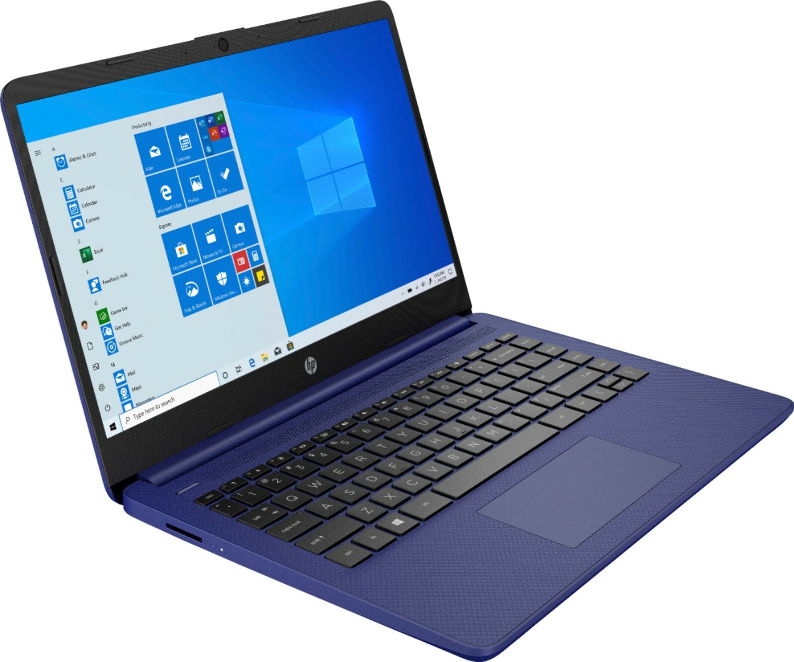 Newest HP 14” HD Laptop, Intel 4-Core CPU, 8GB RAM 128GB (64+64), Win11, Blue