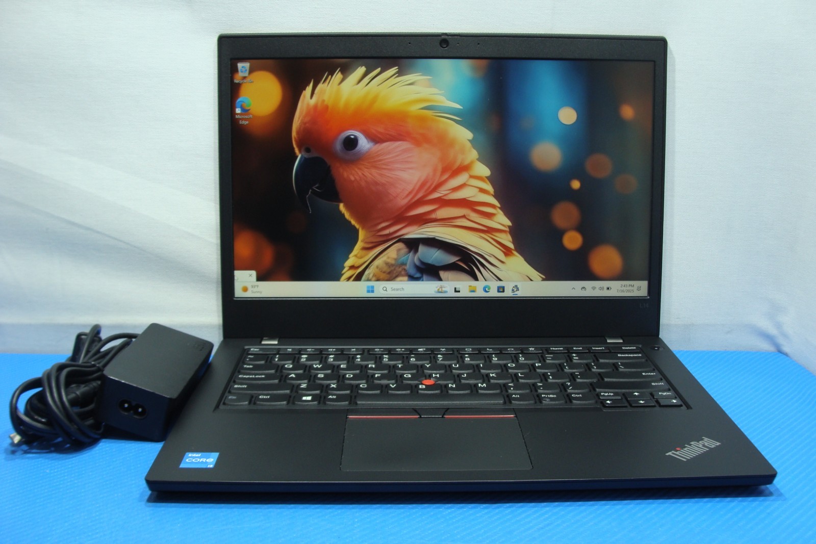 Lenovo ThinkPad L14 Gen 2 14″FHD i3-1115G4 3GHz 4GB 256GB Win 11 Home +Charger