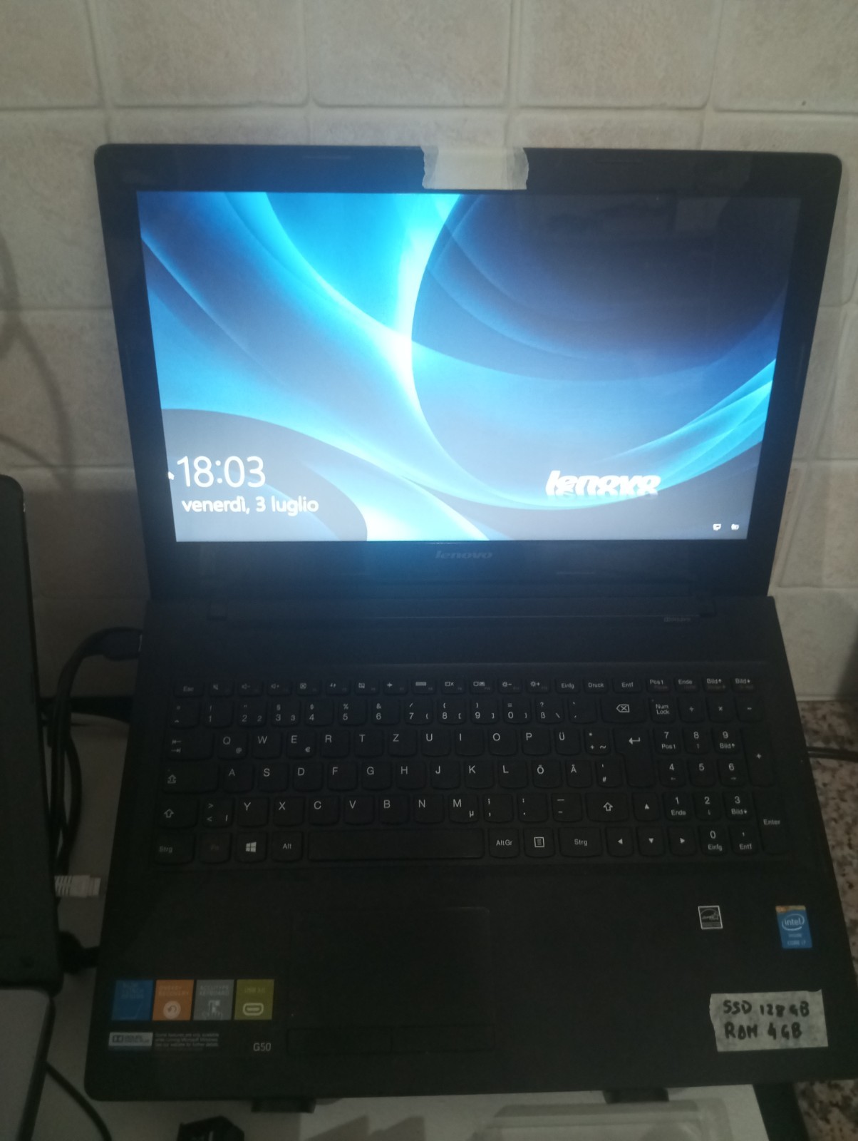 Lenovo G50-70 Notebook Laptop, Intel i7, 4GB RAM