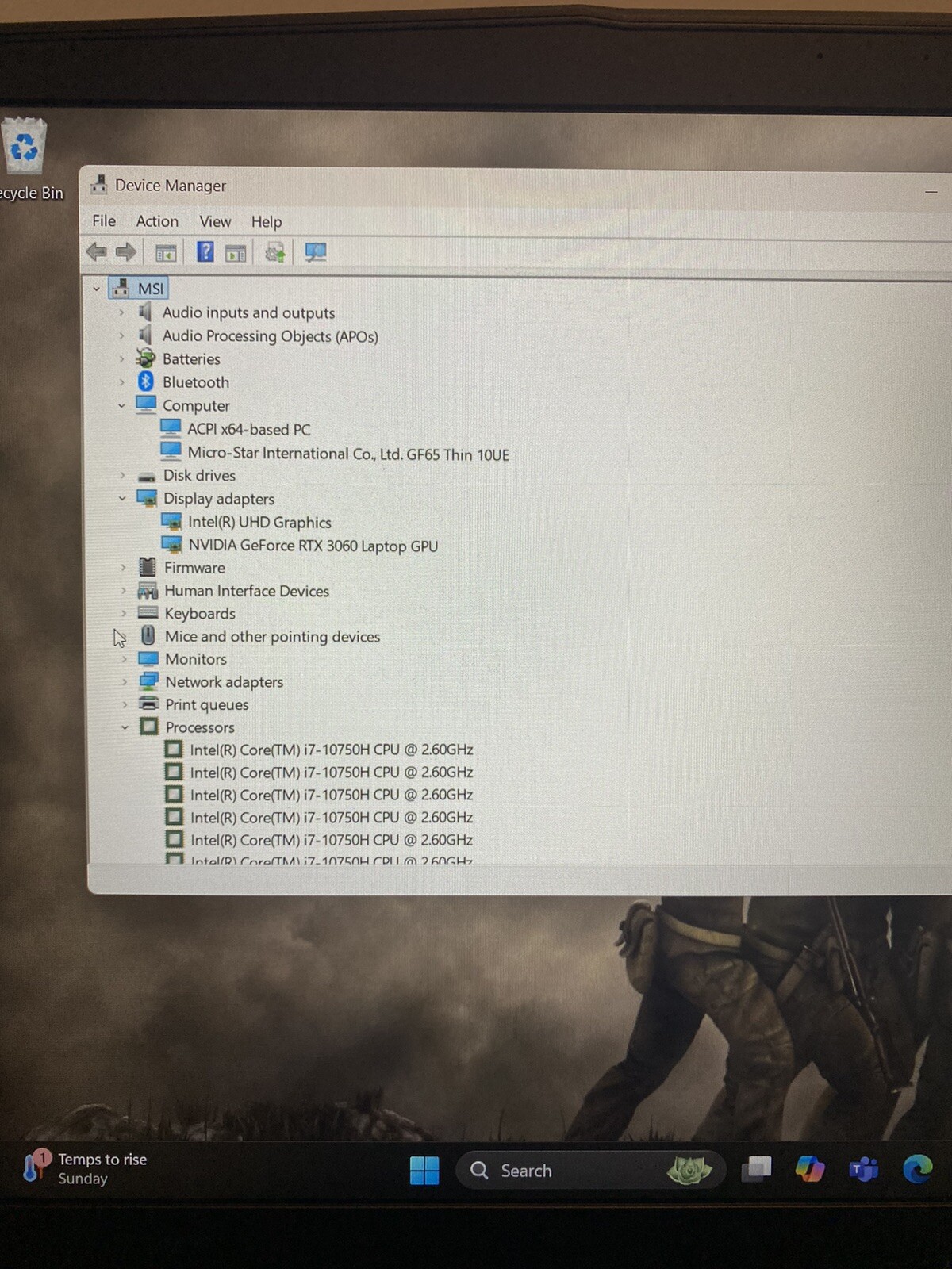 MSI GF65 Thin 10UE-047 15.6 inch (512GB, Intel Core i7-10Gen., 2.6GHz, 16GB)…