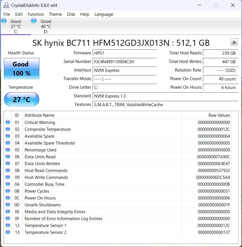 Dell Precision 5540 15.6″ i7-9750H, 32GB RAM 512GB NVMe + 512GB SSD, Win 11 Pro