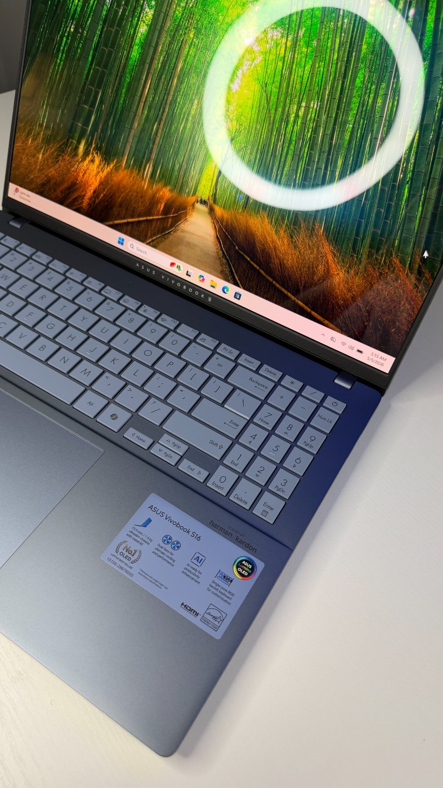 ASUS Vivobook S 16″ 3K OLED Intel Core Ultra 7 255H – 32GB RAM – 1TB SSD Windows
