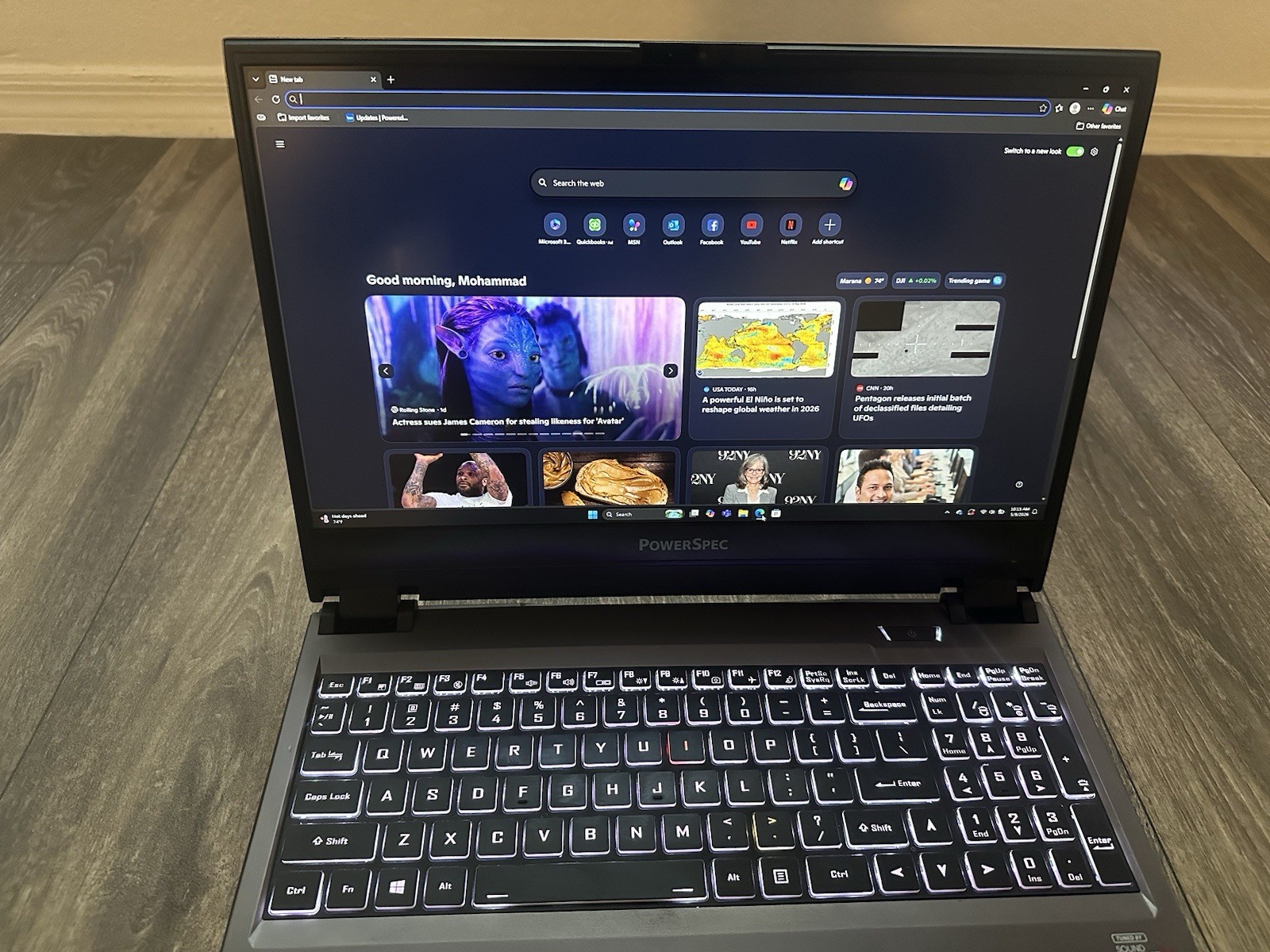 PowerSpec 1530 15.6″ Intel i7-10875H 2.30Ghz 32GB RAM 1TB SSD RTX 2070 READ DESC