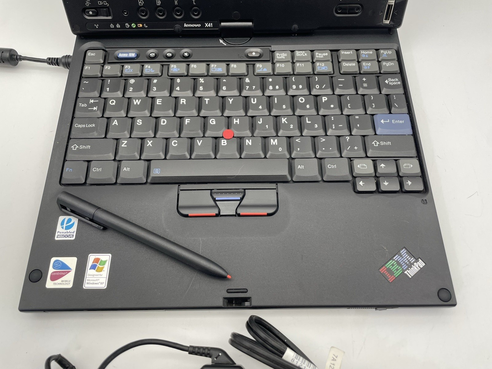 🔥 Vintage IBM Thinkpad X41 1867-BGU Tablet Laptop Intel Pentium CPU 60GB HDD