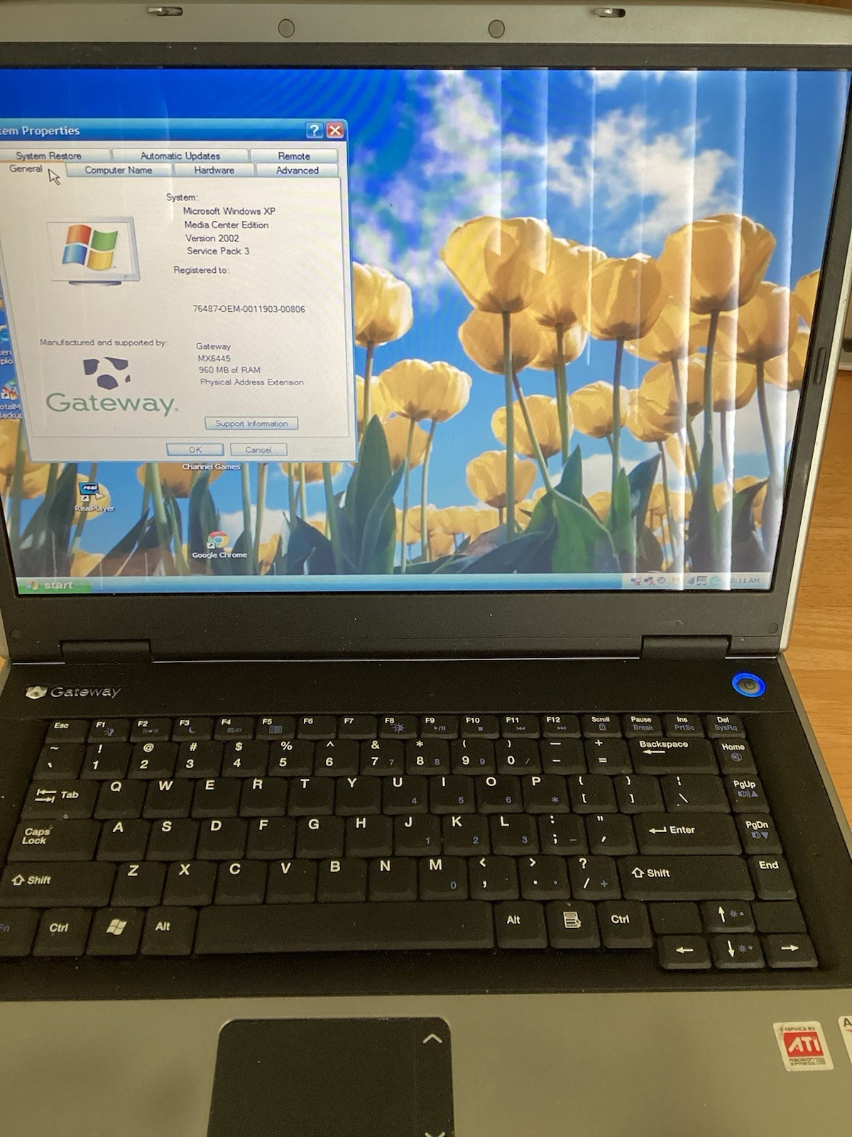 Gateway MA3 MX6445 15.4 AMD Turion 64 1.6GHz 1GB RAM 110GB SSD Includes Case