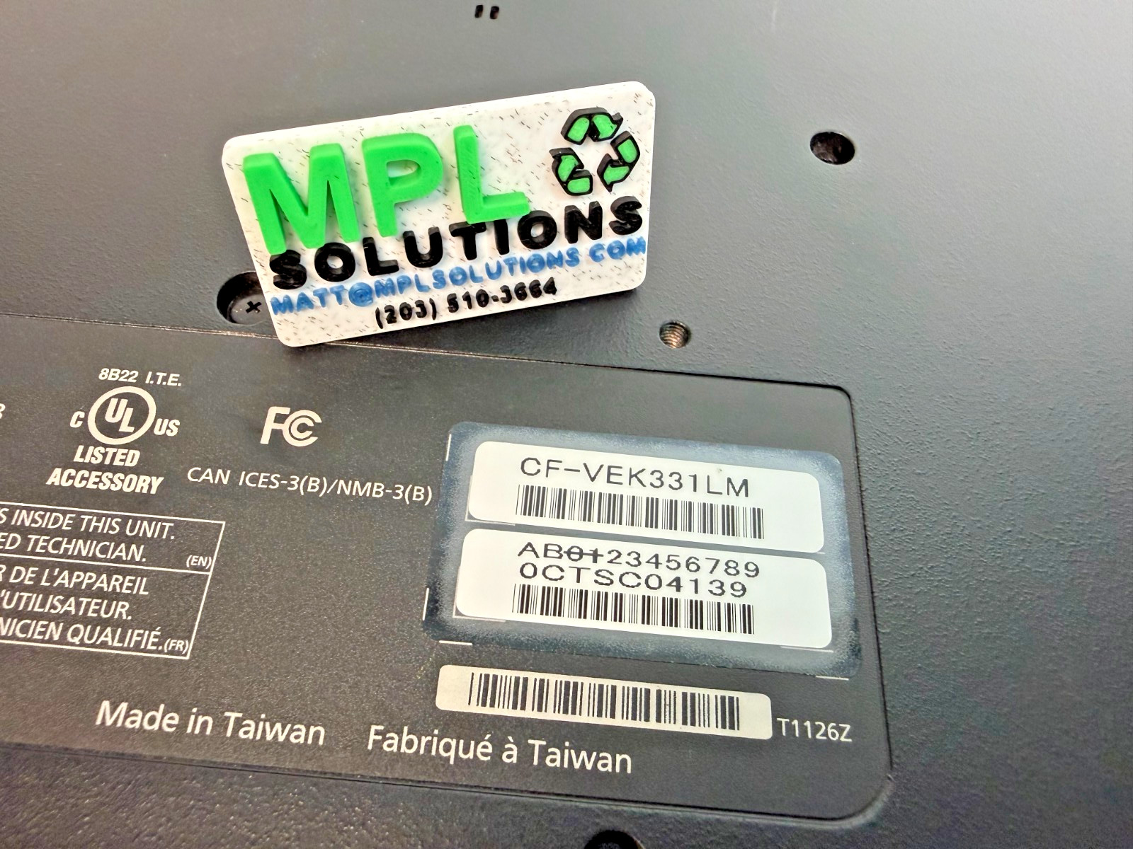 Panasonic Toughbook FZ-33 12th Gen i5-1245U/16GB/512GB 4G LTE/GPS/Dual BAT/WIN11