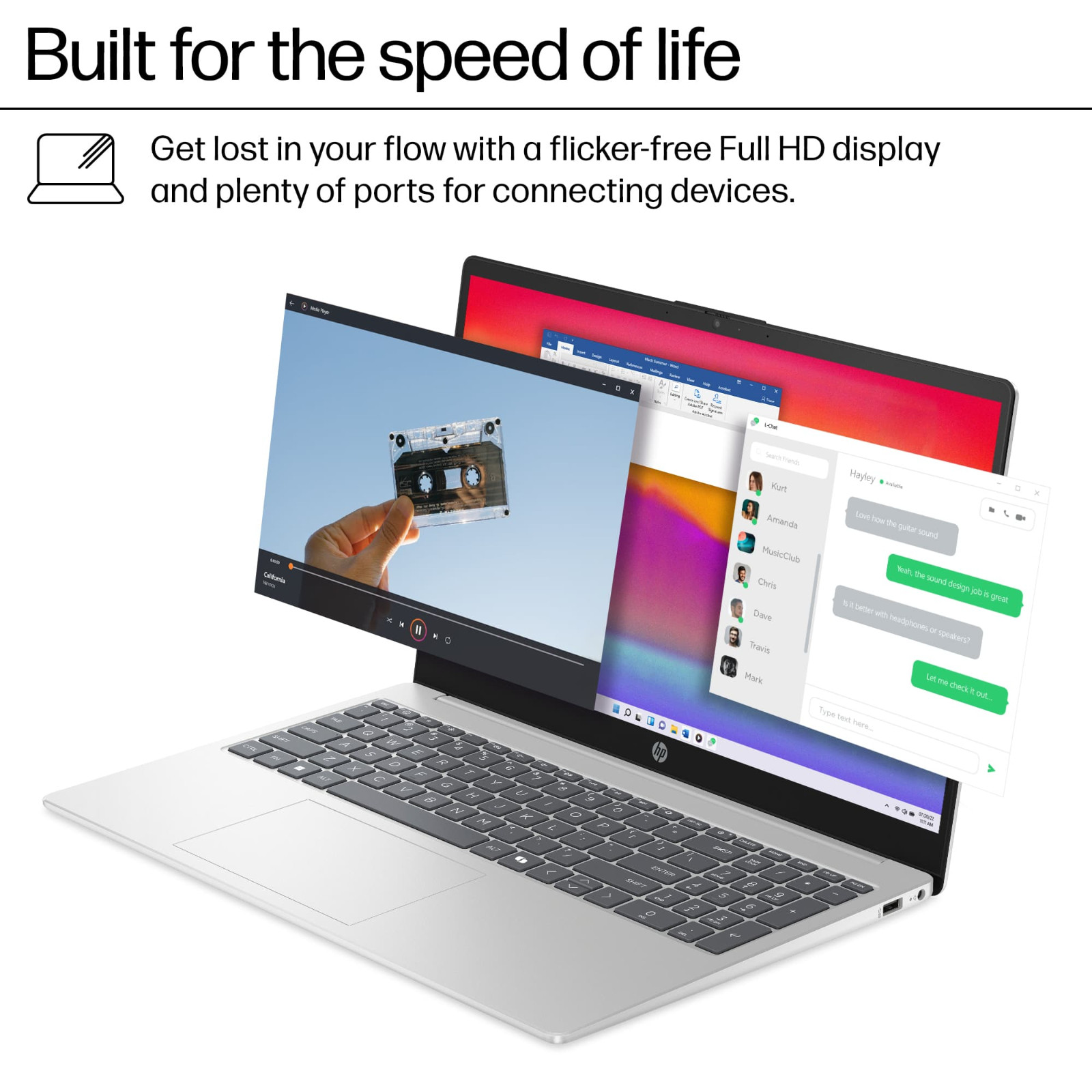 HP 15.6″ Touch Laptop, 13th Gen Intel i3, 16GB RAM & 512BG SSD Win 11 Pro+Office