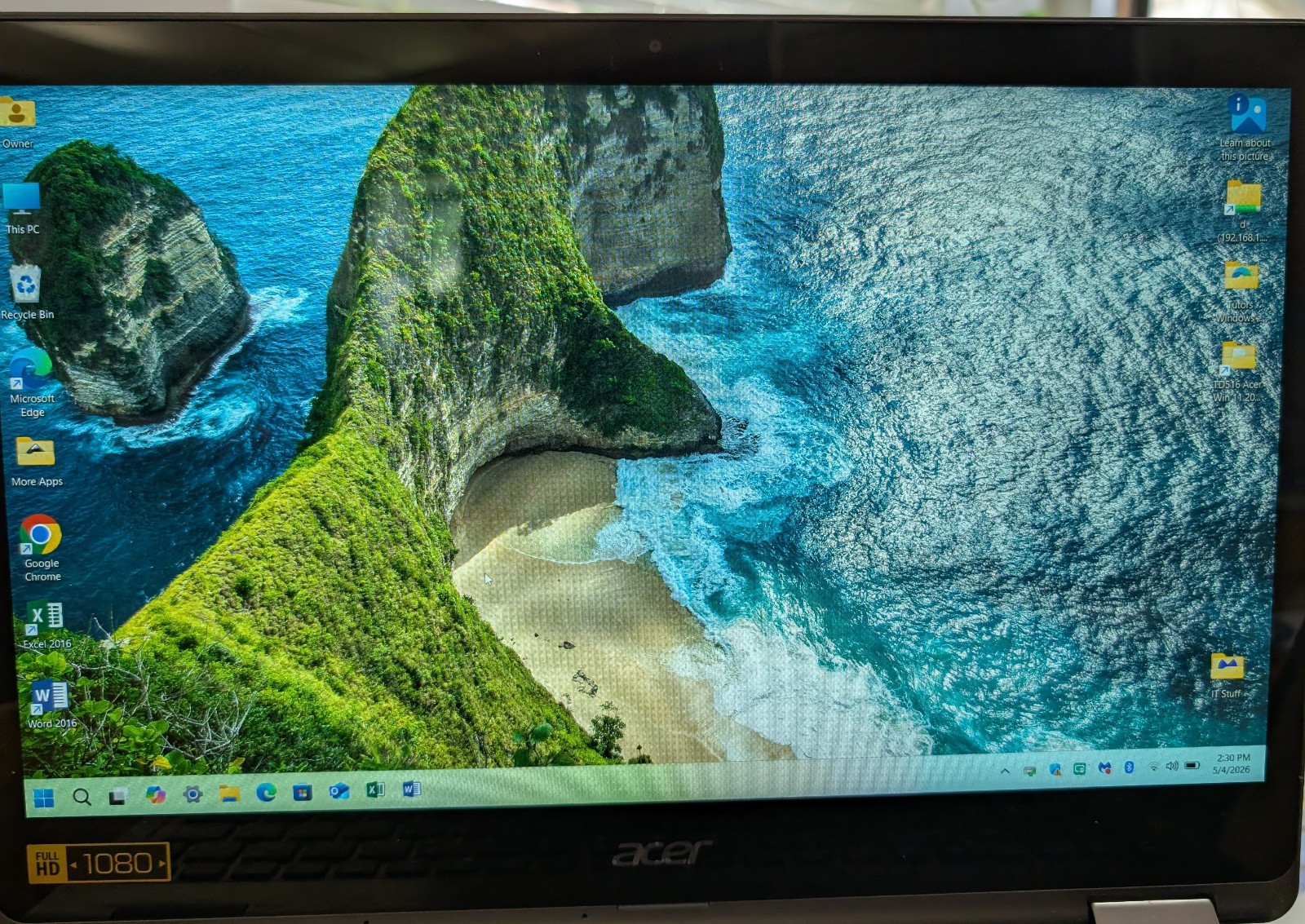 ACER ASPIRE TOUCH R5-571T INTEL I5-6200U @2.30GHZ 256GB SSD New 8GB RAM Win11
