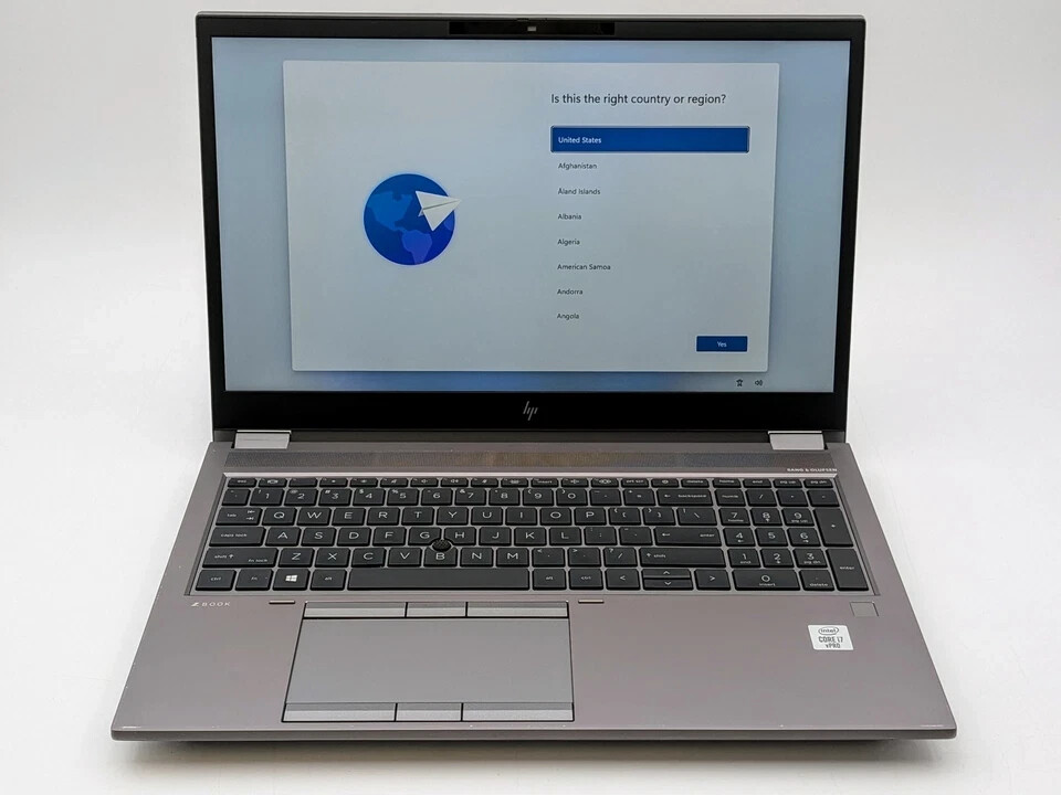 HP ZBook Fury 15 G7 15.6*2.7 GHz i7-10850H 16GB 512GB SSD Quadro T1000 Max-Q*VGC