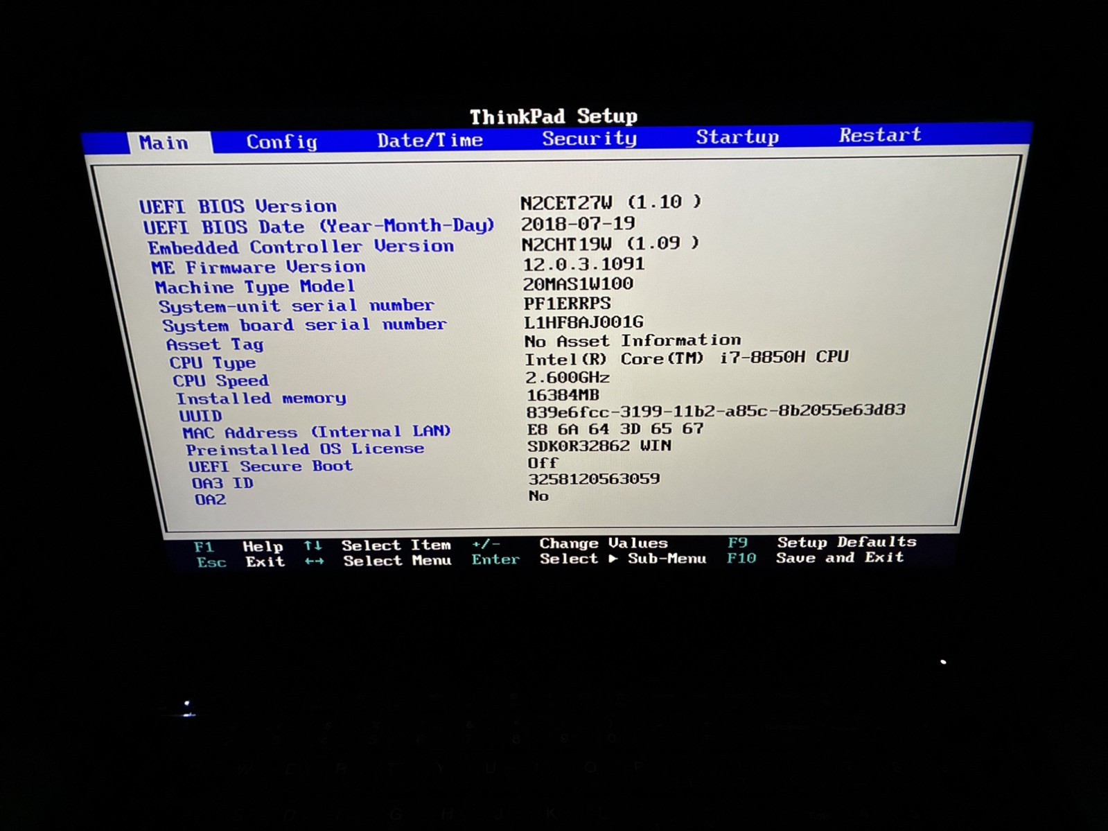 Lenovo ThinkPad P52 Laptop I7-8850H | Quadro P2000 | 16GB RAM | 500GB SSD Win10