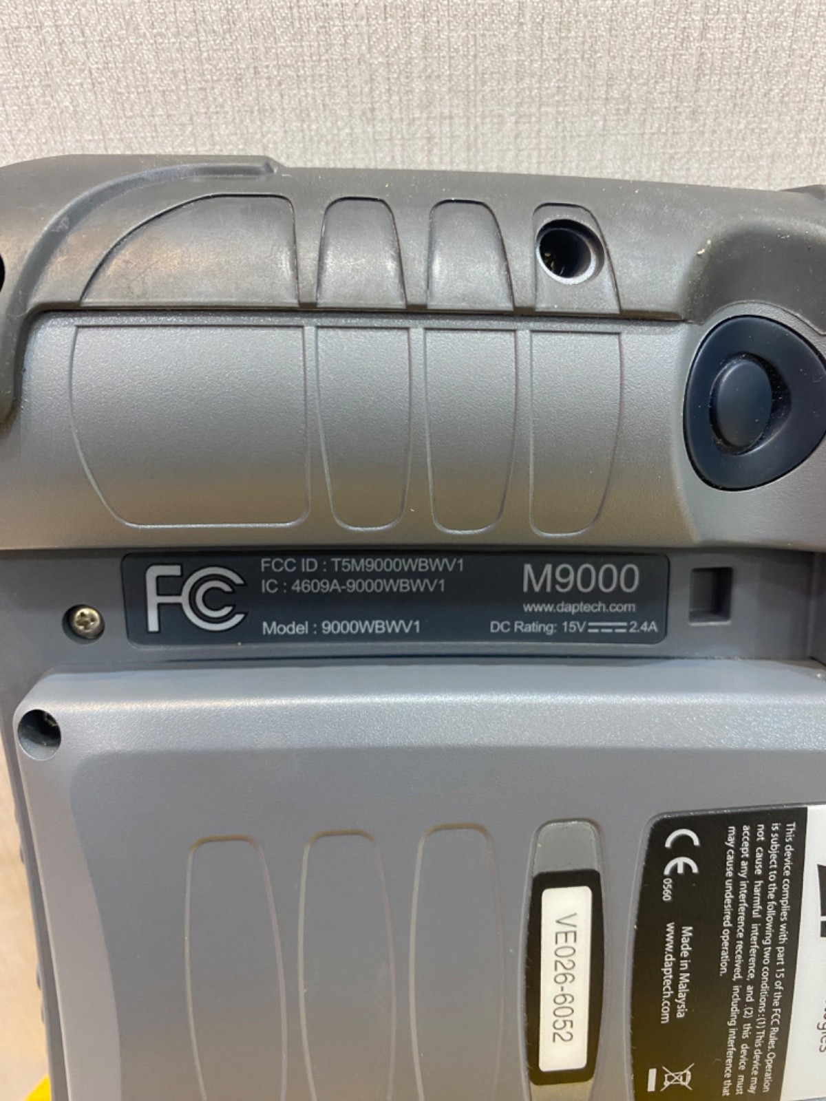 DAP Technologies M9000 ,9000WBWV1 Rugged Tablet with CBCE840V-9 Docking station