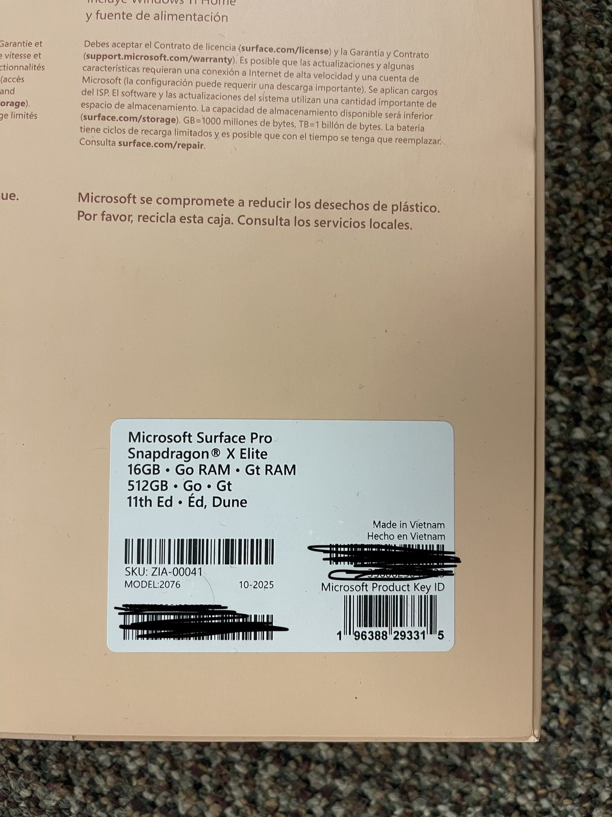 Microsoft Surface Pro Copilot+ PC Touchscreen 13 OLED Snapdragon X Elite Proces
