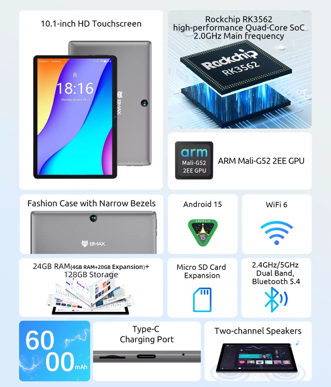 !New! Best gift! MaxPad I9 Plus(NEW)-4GB+128GB Table Pad With keybord and case
