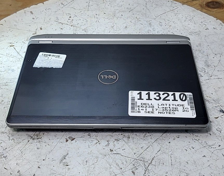 DELL LATITUDE E6230 Laptop Intel I7-3520M 2GB SEE NOTES