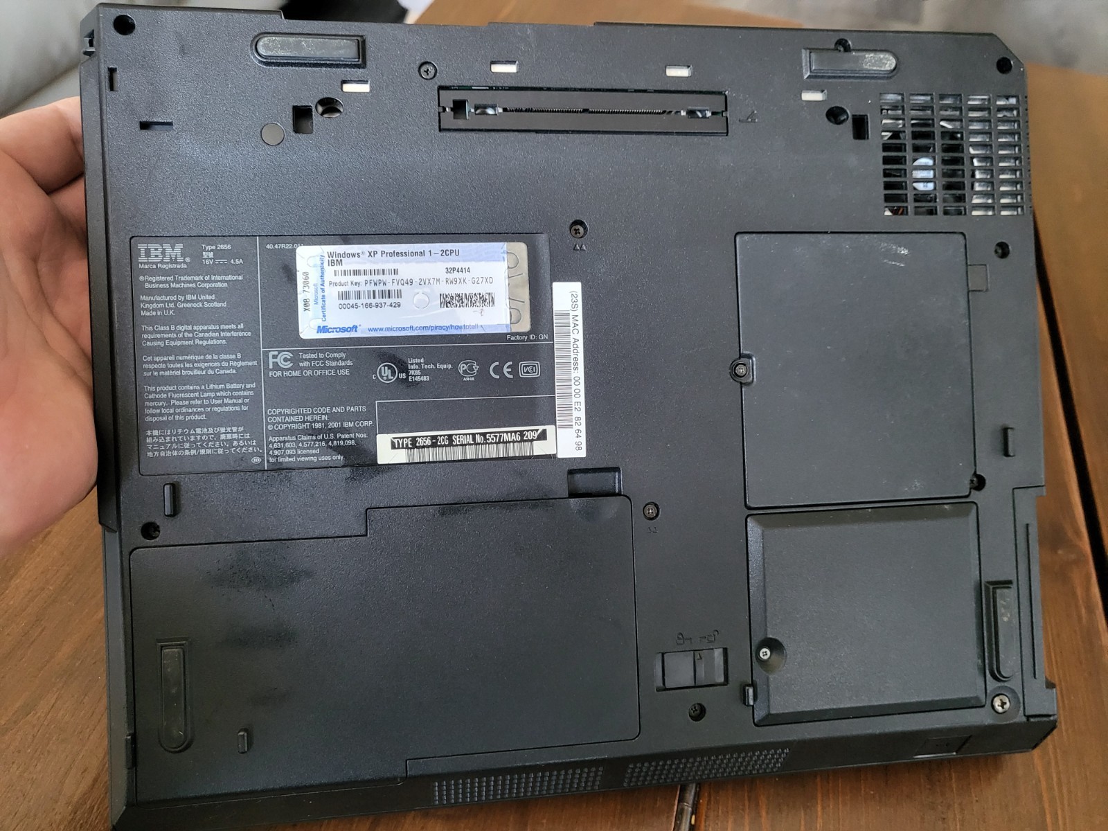 IBM Thinkpad R31 Intel Celeron 1.13GHz 120MB/80GB