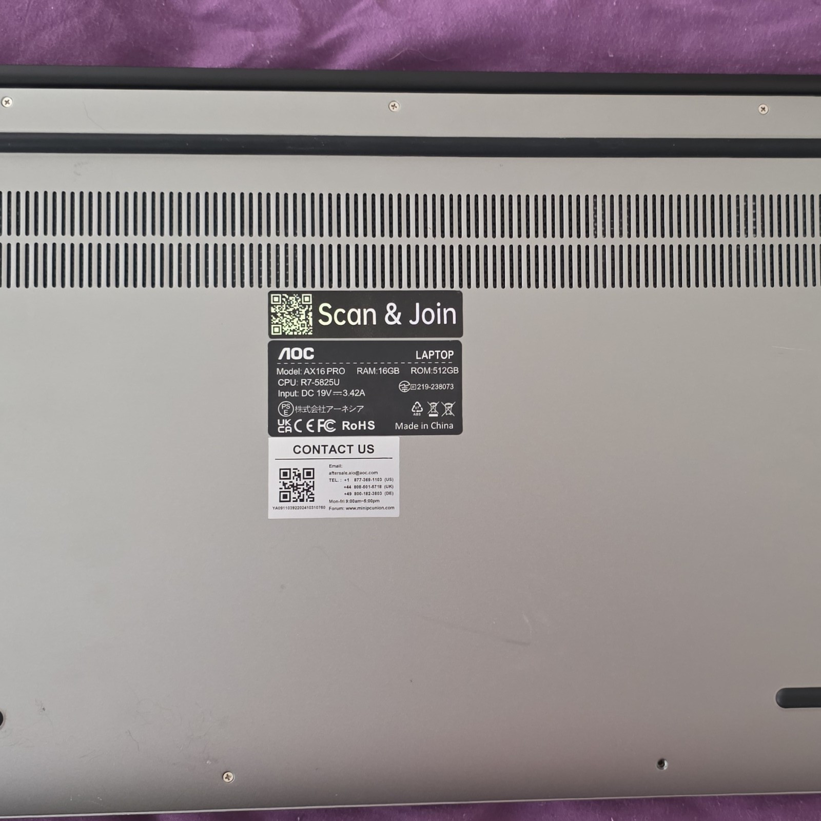 Low to mid gaming/performance laptop. AOC AX16 PRO Laptop