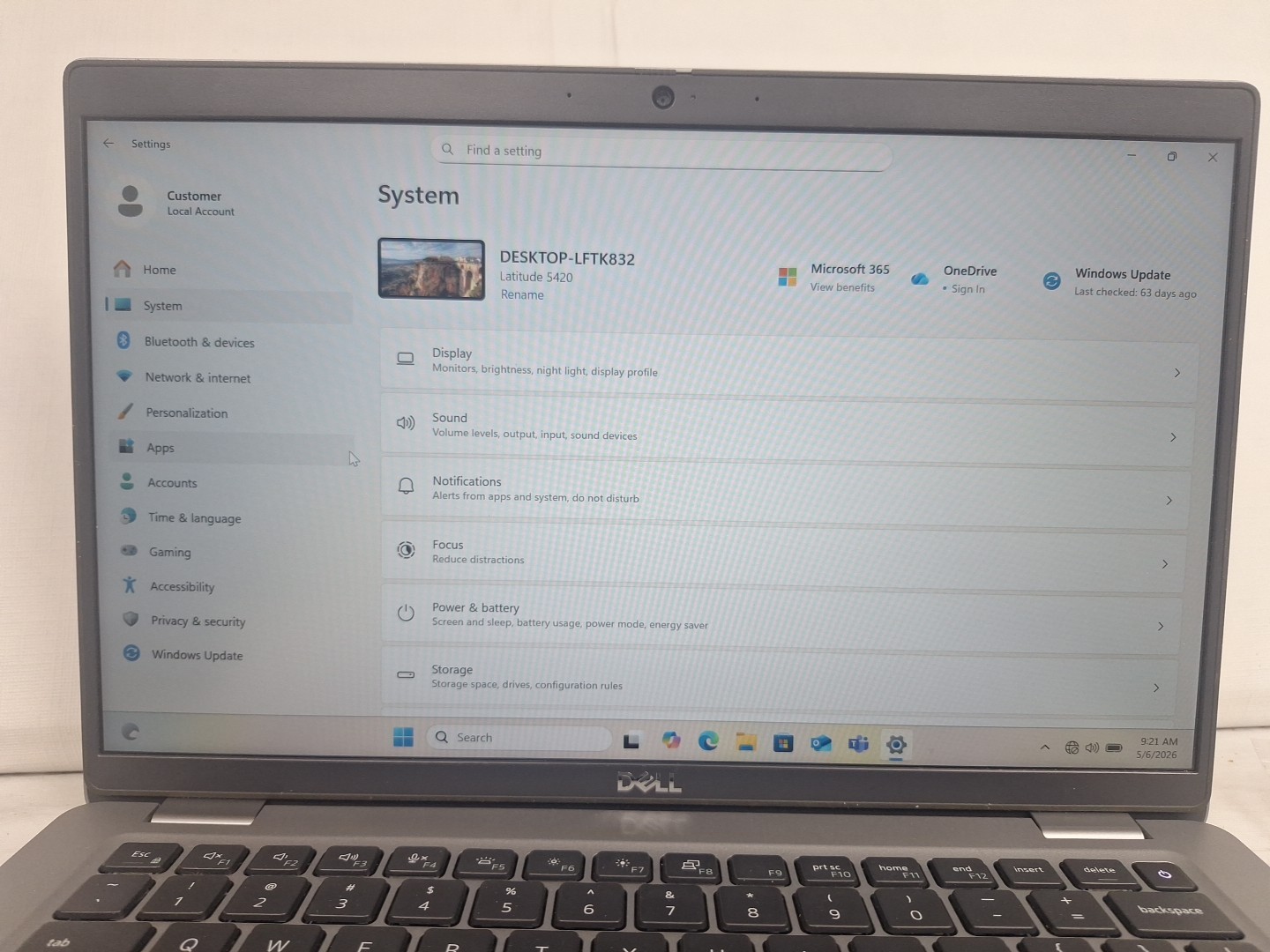 Dell Latitude 5420 14″ FHD Laptop i5 1145G7 @4.40Ghz 16GB 256GB SSD Windows 11