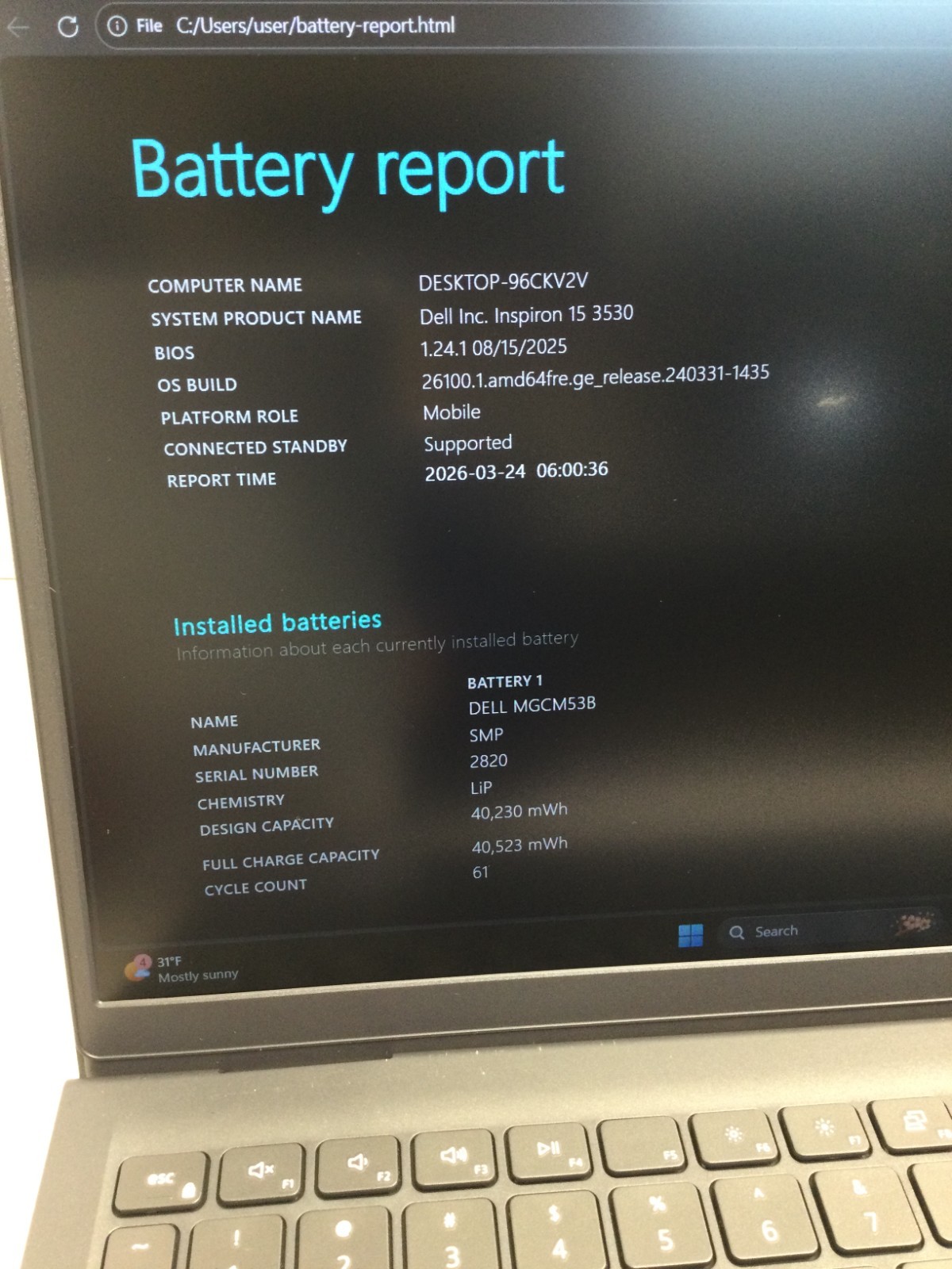Dell inspiron 15 3530 core i5-1305U 1.30GHz 12GB RAM 256 GB SSD WIN 11 HOME