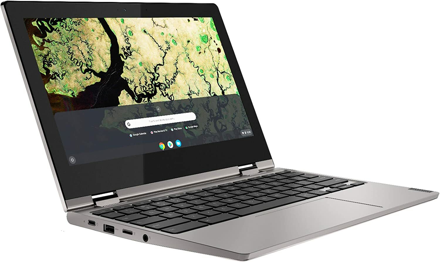 new lenovo chromebook c340-11, 4G 64GCRM, 11.6″ HD, color:platinum grey, touch d