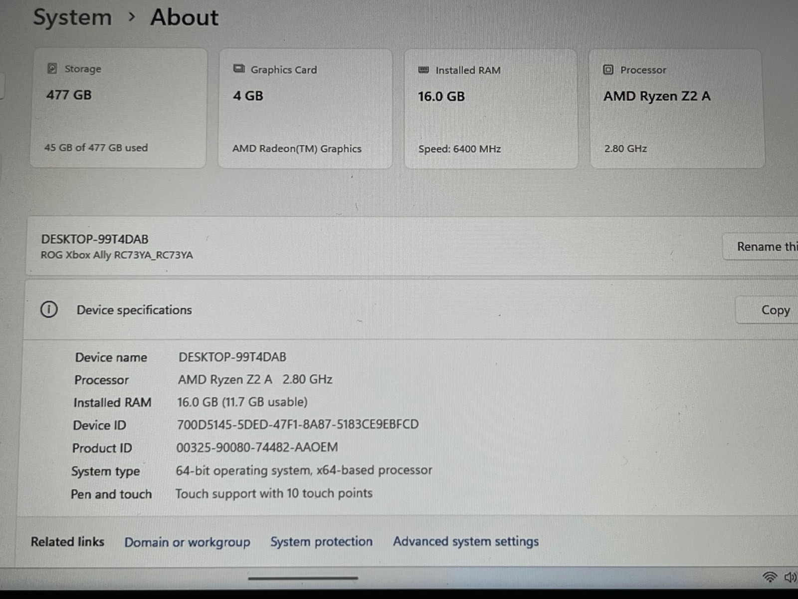 READ – ASUS ROG XBOX Ally 7″ 120Hz Touchscreen Ryzen Z2 A 16GB RAM 512GB SSD