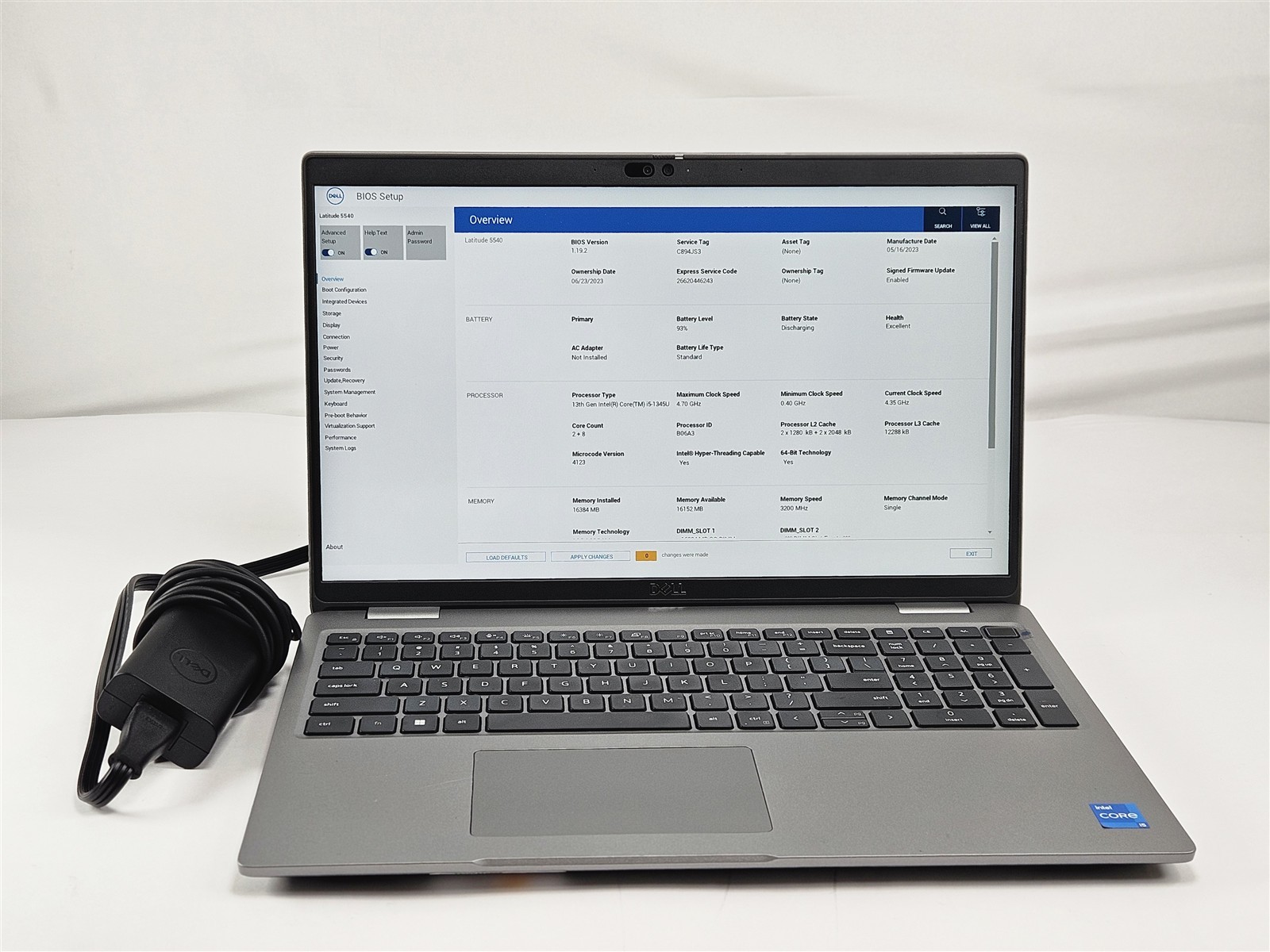 Dell 15.6″ Latitude 5540 Intel Core i5-1345U 16GB RAM 256GB SSD Intel UHD