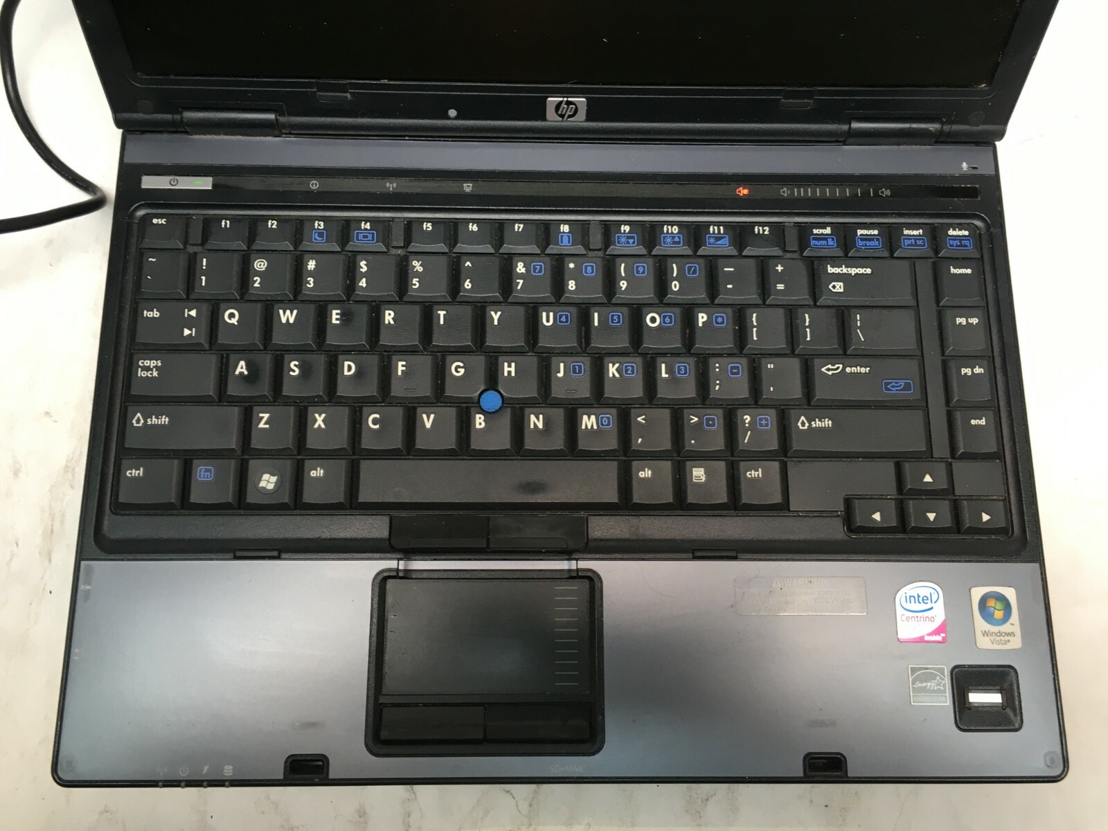 HP Compaq 6910p 14″ Laptop For Parts/Repair Powers on No Video NO HDD/RAM JR