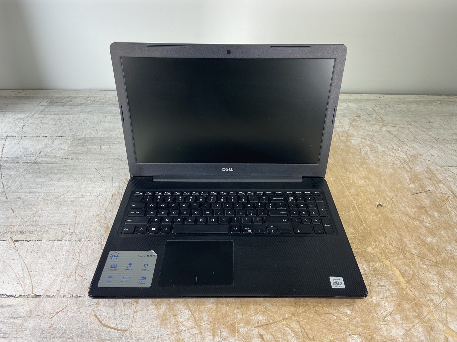 DELL INSPIRON 3593 i3-1005G1 @ 1.20GHz, 16GB RAM, NO HDD/OS – (FOR PARTS)