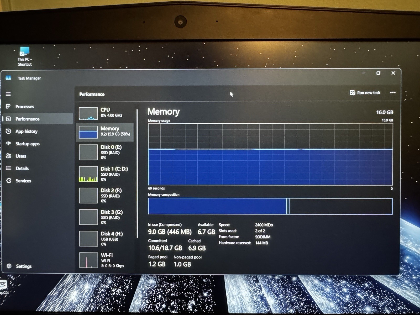Alienware 15 R4 15.6in i7-8750H 16GB 1TB SSD GTX 1060 Win 11