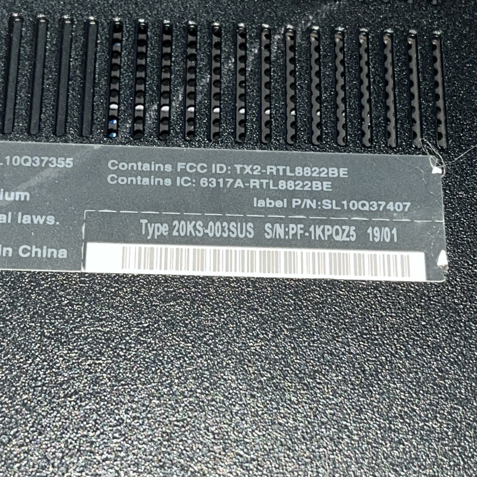 LENOVO THINKPAD E580 INTEL CORE I5 8TH GEN 8 GB RAM NO HD