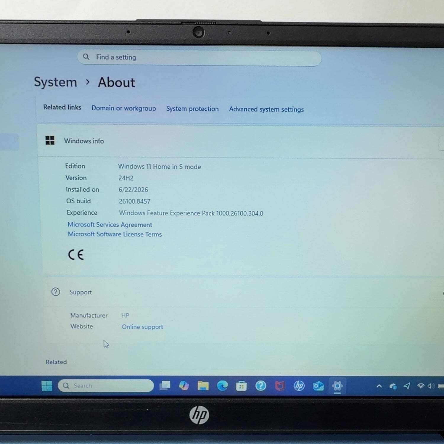 HP Laptop 14-EP2012WM 14″ N150 1.4GHz 4GB RAM 128GB SSD
