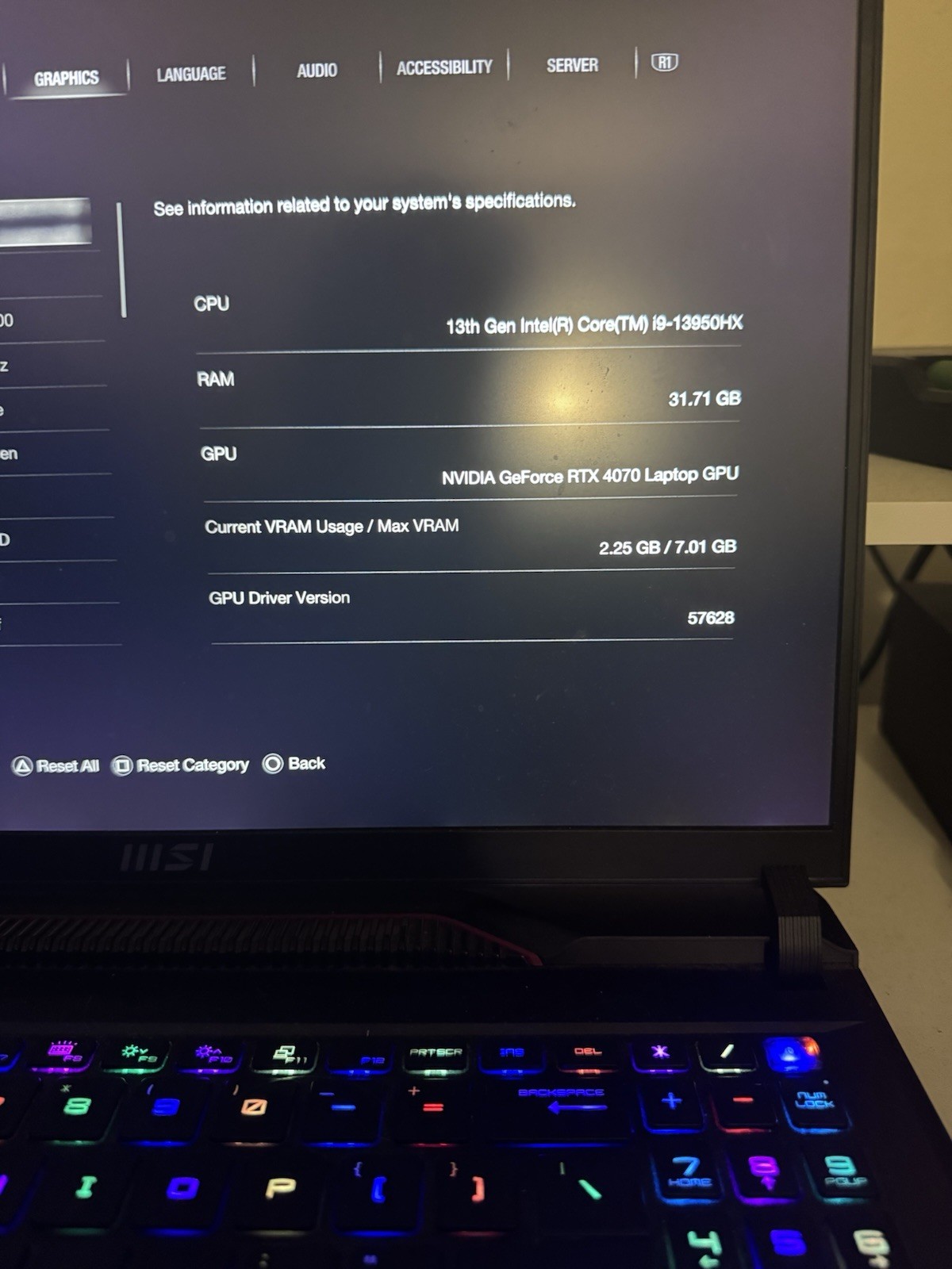 MSI Raider Gaming Laptop 17″+ i9-13950HX 32GB RTX 4070 SSD Black