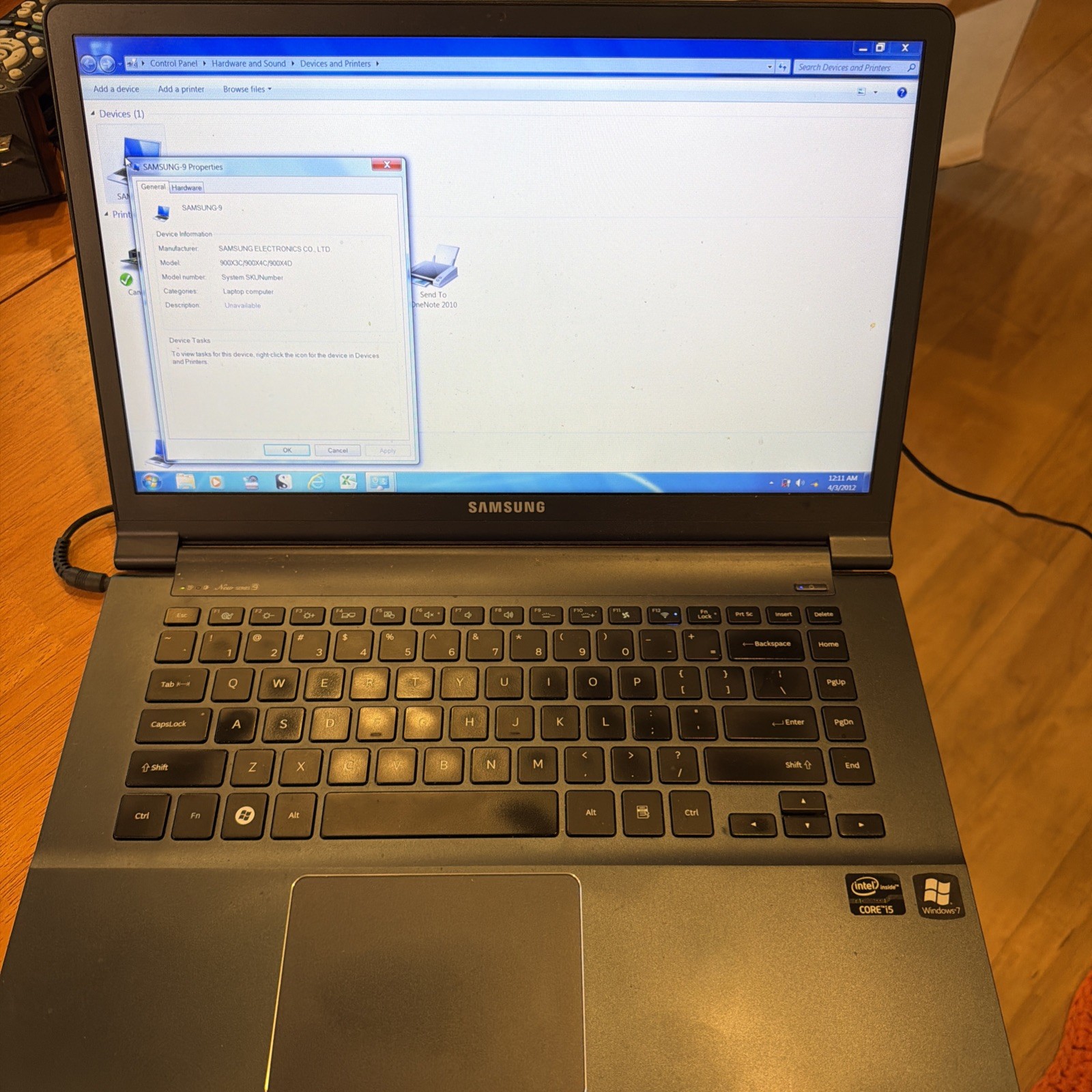 Samsung Laptop 900X Intel Core I5 NP900x4C