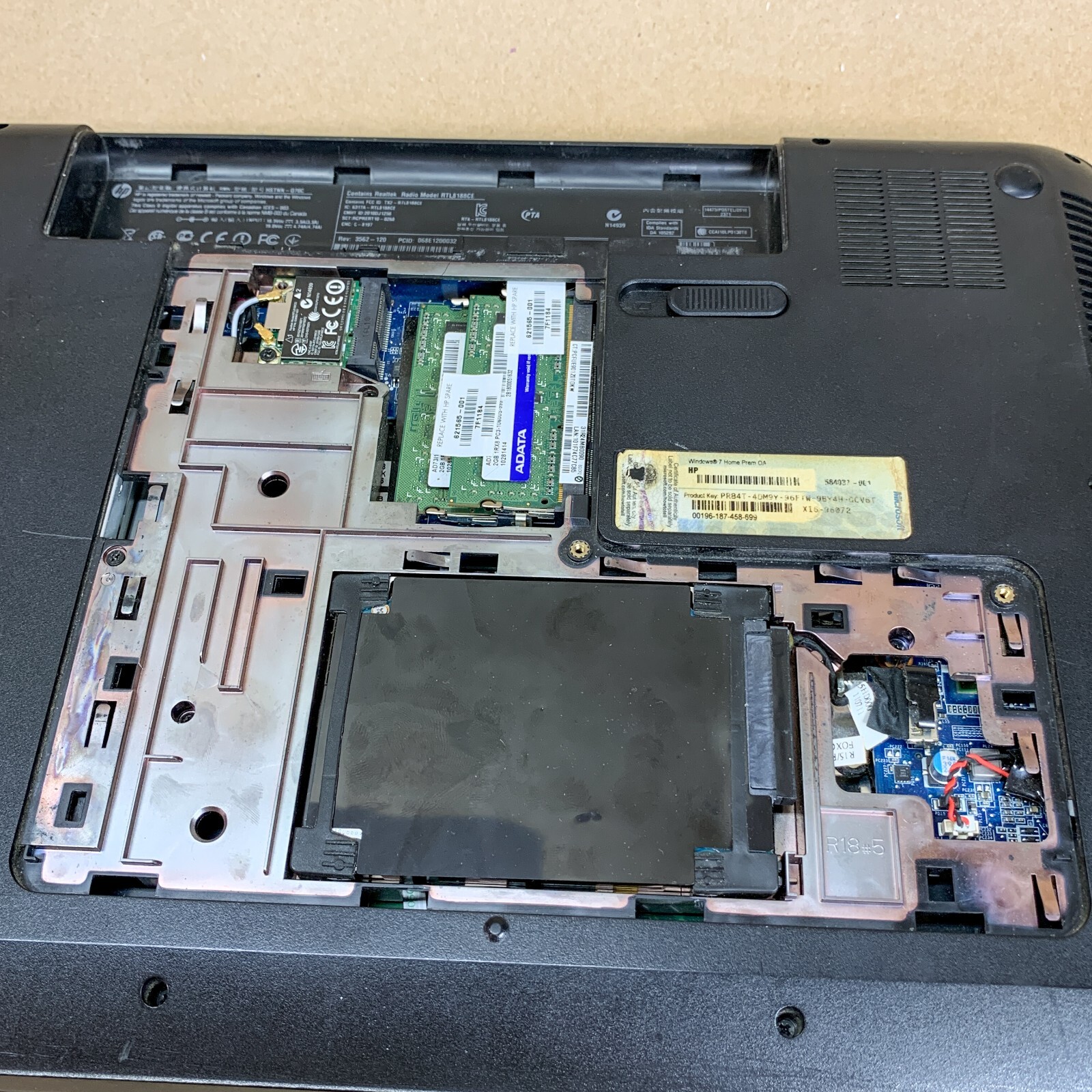 HP Pavilion g7-1219wm 17″ AMD E-450 1.65GHz 500GB HDD 4GB RAM with Charger READ