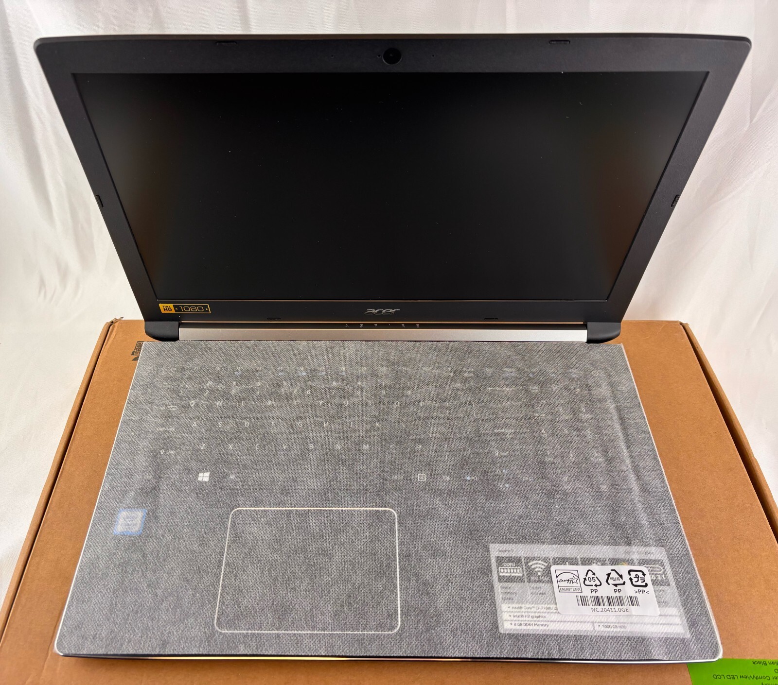 Acer Aspire 5 15.6″ Intel Core I3-7100U, 8GB Ram, 1TB HDD, A515-51-3509 OPEN BOX