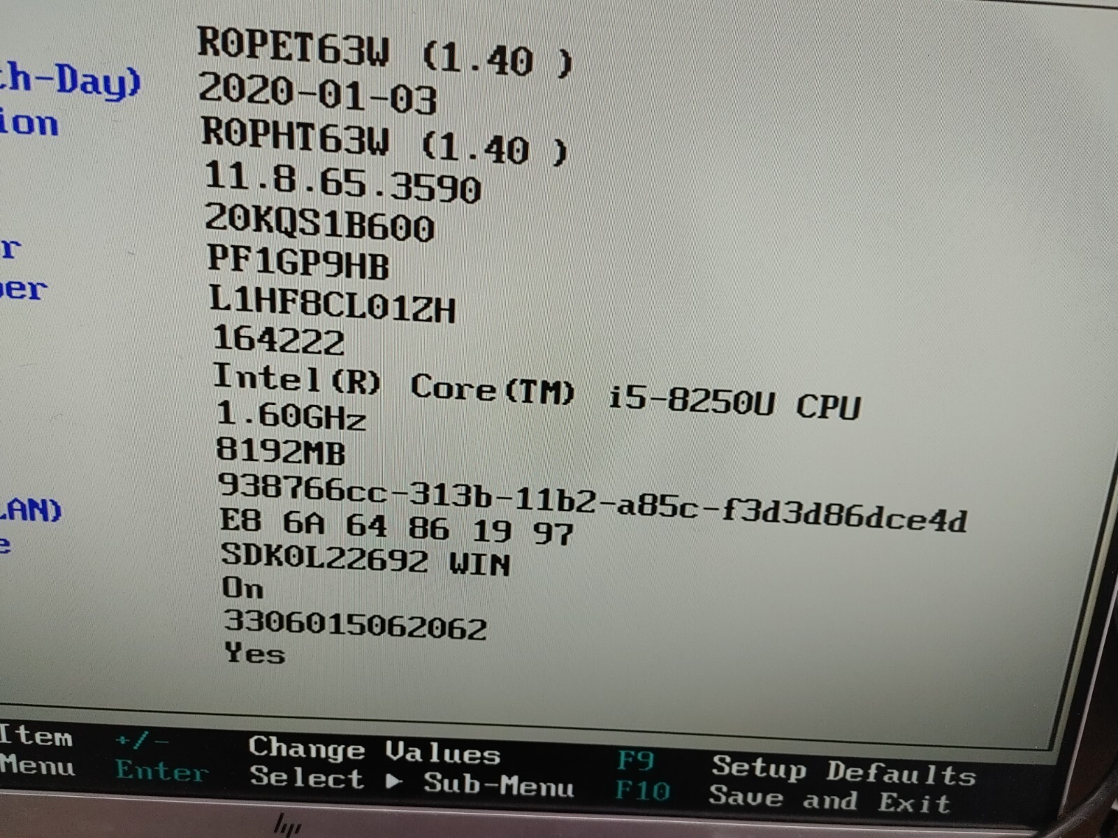 Lenovo ThinkPad E480 Core i5-8250U@ 1.60GHz, 8GB RAM, BIOS Locked, FOR PARTS/ RE