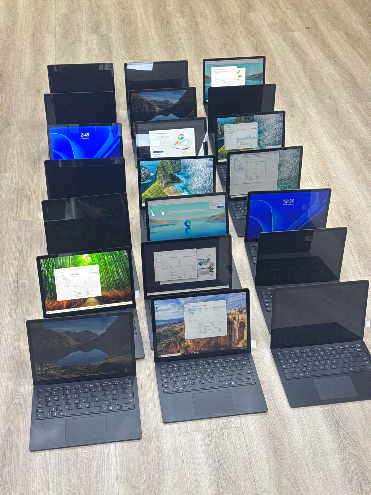 Microsoft Surface Laptop 4 1951 Bulk Lot 21 Units i5 i7 Mixed 8GB-16GB 256GB-512