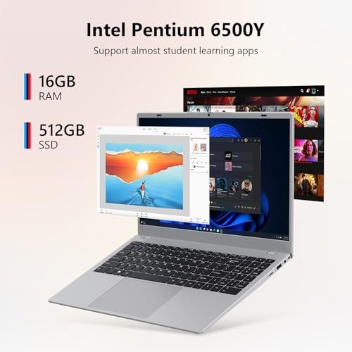 Laptop Computer, 15.6 inch Laptop with 1080P FHD IPS Display, 16GB RAM/512GB