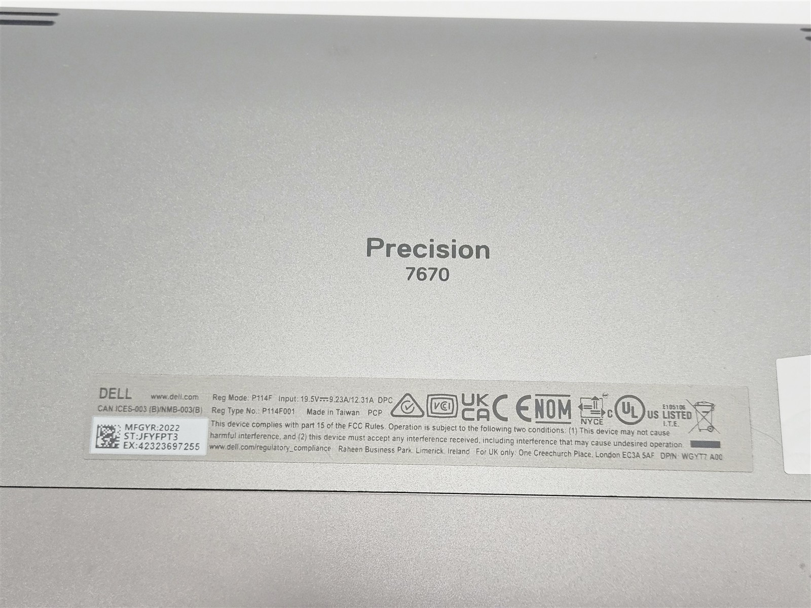 Dell Precision 7670 i9-12950HX 64GB RAM 2TB SSD NVIDIA RTX A2000 8GB