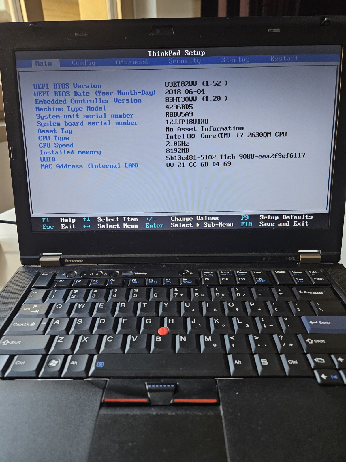 Lenovo Thinkpad T420 USB-C I7 Quad Core Wifi 5