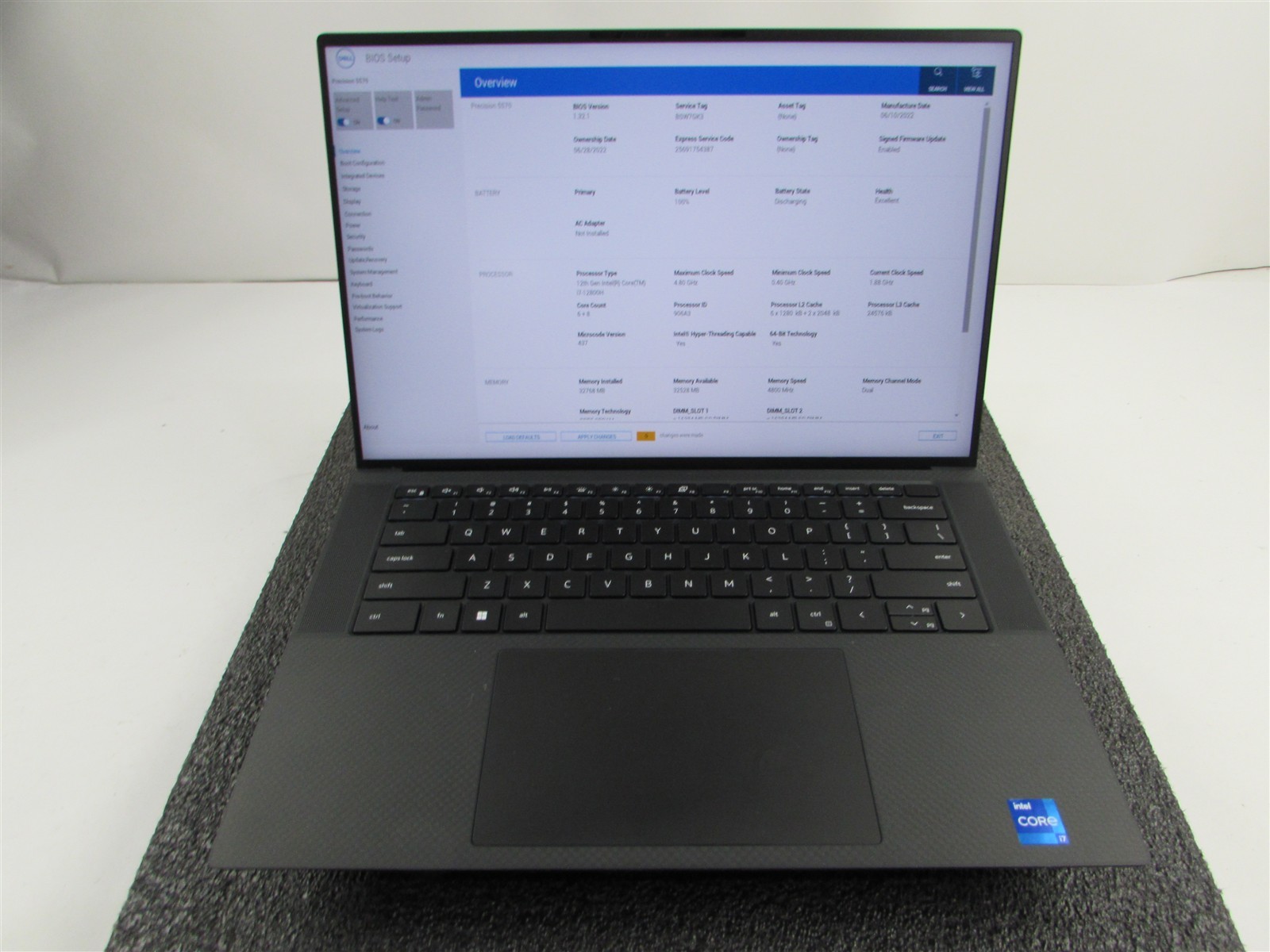 DELL PRECISION 5570 CORE I7-12800H 1TB SSD 32GB RAM NVIDIA RTX A1000 WIN 11 PRO
