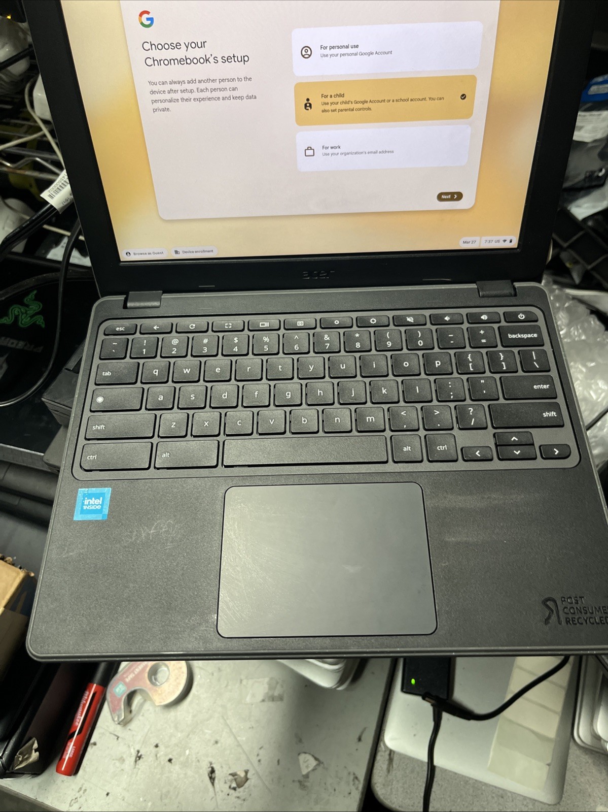 Acer Vero 712 – 12″ Chromebook 4GB RAM 32GB CV872-C26T Tested Working