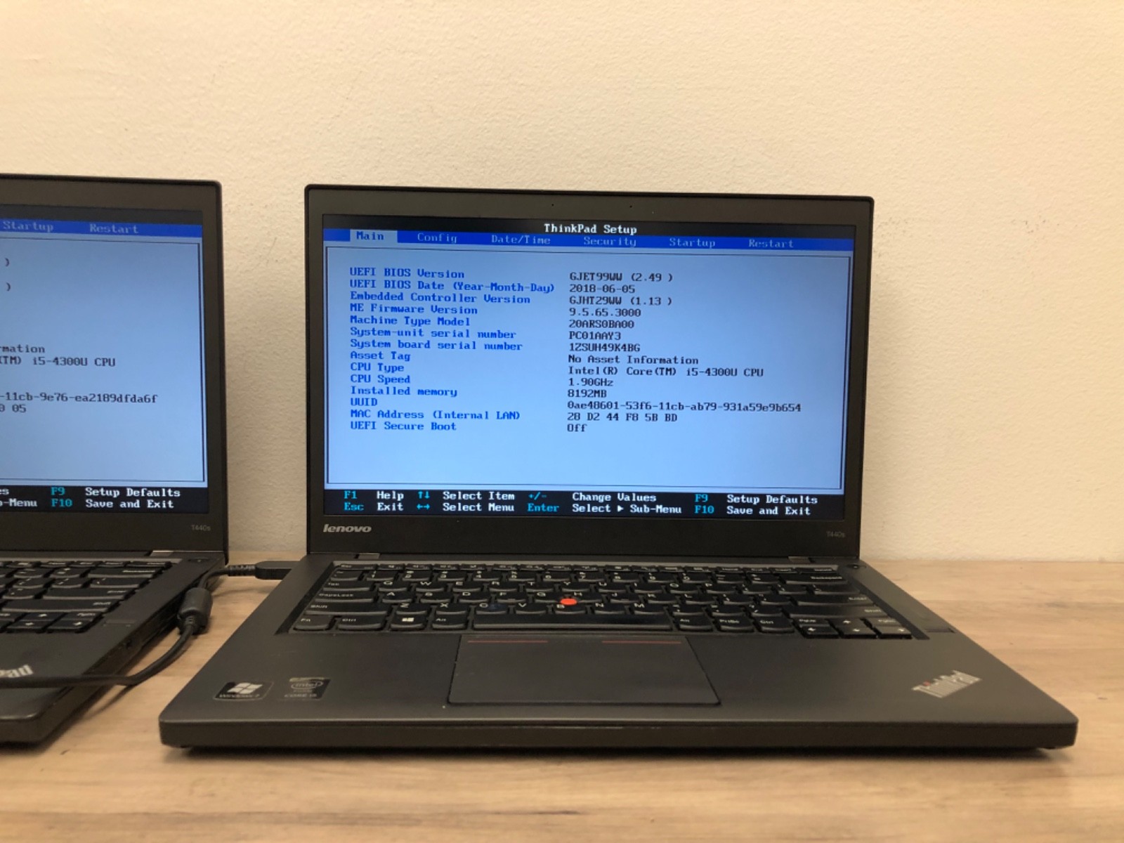 [Lot of 2] Lenovo Thinkpad T440S | Type 20AR | i5-4300U | 8GB RAM | FOR PARTS